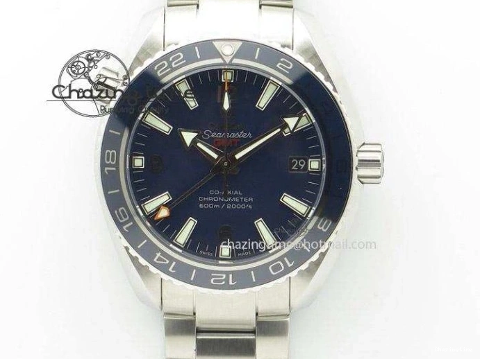 0321 Sleek Planet Ocean Professional Ceramic Bezel 42mm 1:1 MK Best Edition Silver Markers On SS Bracelet A 8085